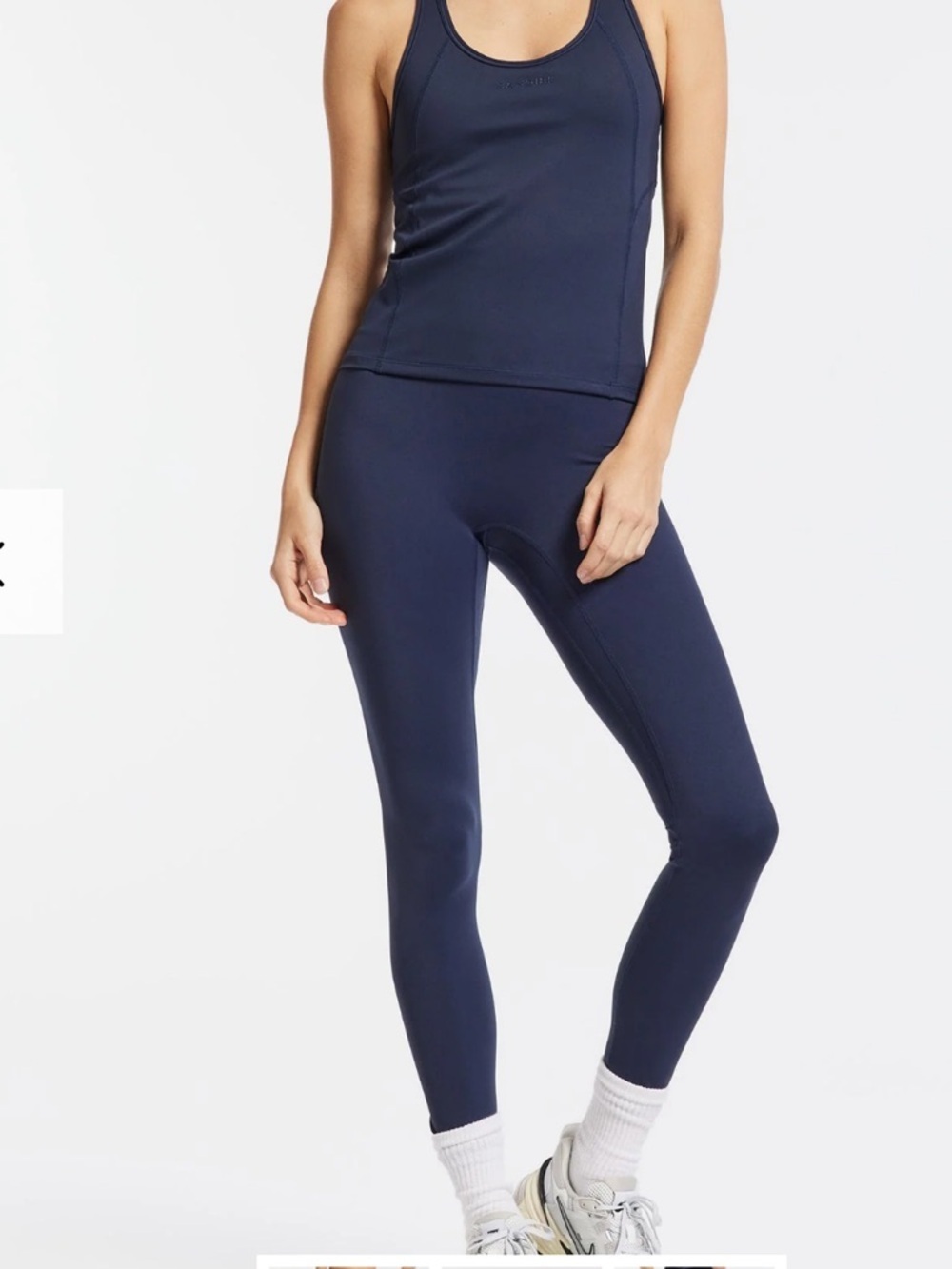 BANDIER Center Stage Leggings Dark Blue Size Small Petite